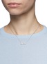 Figure View - Click To Enlarge - THEA JEWELRY - 'Love' cubic zirconia sterling silver necklace