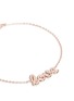 Detail View - Click To Enlarge - THEA JEWELRY - 'Love' 18k pink gold plated bracelet