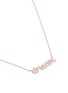 Detail View - Click To Enlarge - THEA JEWELRY - 'Dream' cubic zirconia 18k pink gold plated necklace
