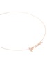 Detail View - Click To Enlarge - THEA JEWELRY - 'Forever' 18k pink gold plated necklace
