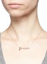 Figure View - Click To Enlarge - THEA JEWELRY - 'Forever' 18k pink gold plated necklace