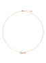 Main View - Click To Enlarge - THEA JEWELRY - 'Love' 18k pink gold plated necklace