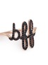 Detail View - Click To Enlarge - THEA JEWELRY - 'bff' cubic zirconia 18k pink gold plated ring