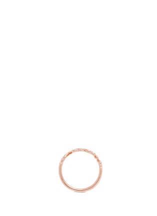Figure View - Click To Enlarge - THEA JEWELRY - 'Dream' cubic zirconia 18k pink gold plated ring
