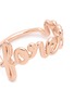 Detail View - Click To Enlarge - THEA JEWELRY - 'Forever' 18k pink gold coated ring
