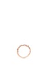 Figure View - Click To Enlarge - THEA JEWELRY - 'Forever' 18k pink gold coated ring