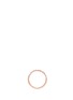 Figure View - Click To Enlarge - THEA JEWELRY - 'Happy' cubic zirconia 18k pink gold plated ring