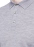 Detail View - Click To Enlarge - LARDINI - Wool knit long sleeve polo shirt
