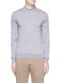 Main View - Click To Enlarge - LARDINI - Wool knit long sleeve polo shirt