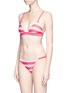 Figure View - Click To Enlarge - SOLID & STRIPED - 'Morgan' stripe bikini top