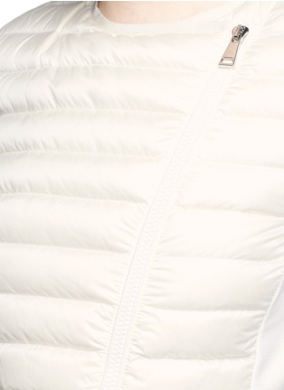 Detail View - Click To Enlarge - MONCLER - 'Maglia' quilted down knit jacket