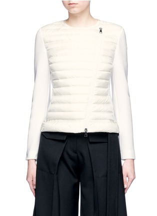 Main View - Click To Enlarge - MONCLER - 'Maglia' quilted down knit jacket