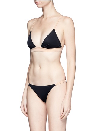 Figure View - Click To Enlarge - SOLID & STRIPED - 'The Morgan' colourblock bikini bottoms