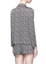 Back View - Click To Enlarge - 72930 - 'Audrey H' dot print satin pyjama shorts