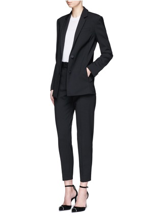 Figure View - Click To Enlarge - ALEXANDER WANG - Side zip cropped tailored pants