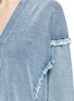 Detail View - Click To Enlarge - CHLOÉ - Fringed V-neck sweater