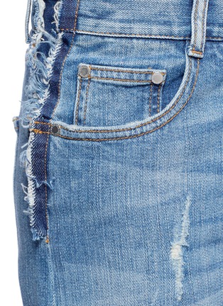 Detail View - Click To Enlarge - STELLA MCCARTNEY - Knee patch straight leg jeans