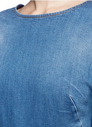 Detail View - Click To Enlarge - STELLA MCCARTNEY - Cutout back cotton denim rompers