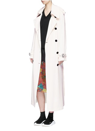 Figure View - Click To Enlarge - ACNE STUDIOS - 'Lucie' double breasted twill long trench coat