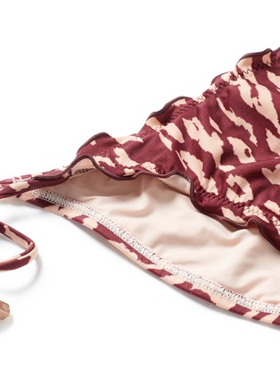Detail View - Click To Enlarge - VIX - 'Bali Ripple' print side tie bikini bottoms