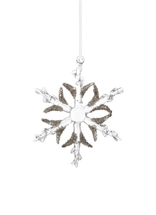 Main View - Click To Enlarge - SHISHI - Glitter spike snowflake Christmas ornament
