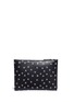 Back View - Click To Enlarge - LANVIN - 'Pool Spider' print medium leather zip pouch