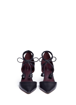 Front View - Click To Enlarge - COACH - 'Shae' leather lace-up d'Orsay pumps