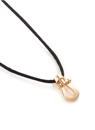 Figure View - Click To Enlarge - FRED - 'Force 10' 18k rose gold small pendant cord necklace