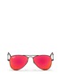 Main View - Click To Enlarge - RAY-BAN - Aviator Junior' metal mirror sunglasses