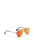 Figure View - Click To Enlarge - RAY-BAN - Aviator Junior' metal mirror sunglasses