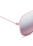 Detail View - Click To Enlarge - RAY-BAN - 'Aviator Junior' metal mirror sunglasses