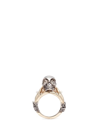 Main View - Click To Enlarge - ALEXANDER MCQUEEN - Hand and skull ring
