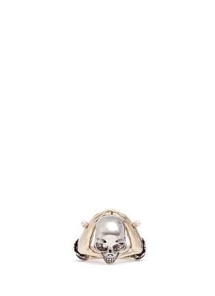 Figure View - Click To Enlarge - ALEXANDER MCQUEEN - Hand and skull ring