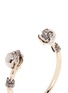 Detail View - Click To Enlarge - ALEXANDER MCQUEEN - Hand and twin skull cuff