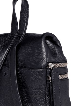 Detail View - Click To Enlarge - KARA - Small double zip leather backpack