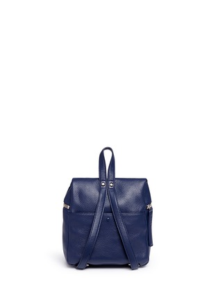 Back View - Click To Enlarge - KARA - Small pebbled leather backpack