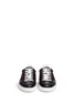 Front View - Click To Enlarge - GUCCI - Bee and star embroidery leather sneakers