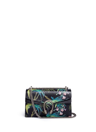 Main View - Click To Enlarge - GUCCI - 'Dionysus' small tropical print leather shoulder bag
