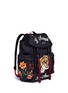Figure View - Click To Enlarge - GUCCI - Tiger and slogan embroidered techno canvas backpack