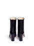 Back View - Click To Enlarge - GUCCI - Faux pearl scalloped cuff leather boots