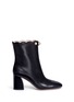 Main View - Click To Enlarge - GUCCI - Faux pearl scalloped cuff leather boots