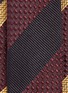 Detail View - Click To Enlarge - DRIES VAN NOTEN - Regimental stripe silk jacquard tie