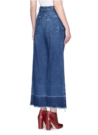 Back View - Click To Enlarge - RACHEL COMEY - 'Legion' raw edge cuff wide leg jeans