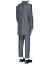 Back View - Click To Enlarge - THOM BROWNE  - Glen plaid hairline overcheck wool coat