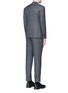 Back View - Click To Enlarge - THOM BROWNE  - Glen plaid hairline overcheck wool suit