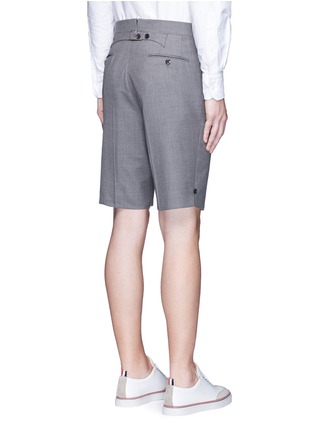 Back View - Click To Enlarge - THOM BROWNE  - Super 120s wool shorts