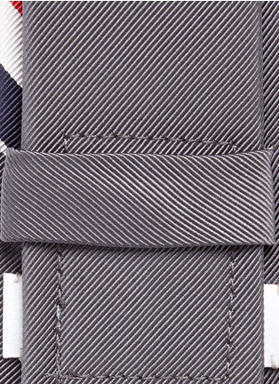Detail View - Click To Enlarge - THOM BROWNE  - Signature stripe jacquard tie