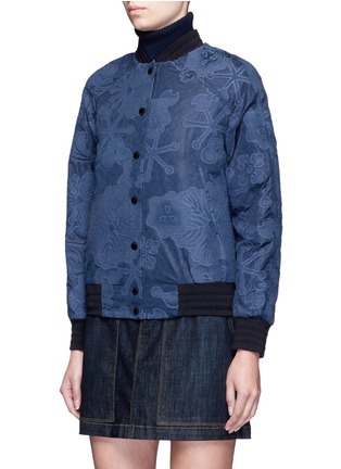 Front View - Click To Enlarge - KENZO - 'Tanami' Flower jacquard bomber jacket