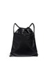 Main View - Click To Enlarge - GIVENCHY - Leather drawstring bag