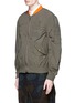 Front View - Click To Enlarge - KOLOR - Shirred seam military jacket